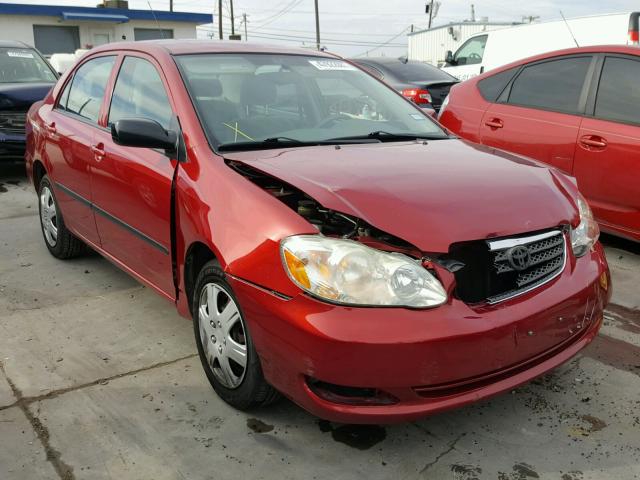 JTDBR32E870137058 - 2007 TOYOTA COROLLA CE RED photo 1