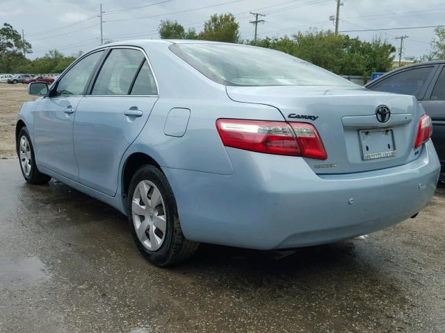 4T1BE46K59U829884 - 2009 TOYOTA CAMRY BASE BLUE photo 3