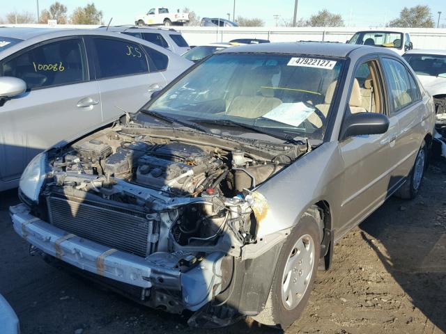 2HGES16533H614146 - 2003 HONDA CIVIC LX GOLD photo 2