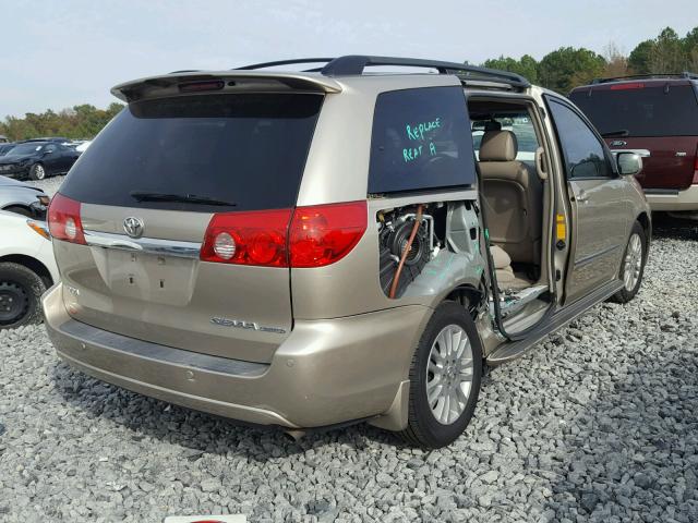 5TDZK22C87S011047 - 2007 TOYOTA SIENNA XLE GOLD photo 4