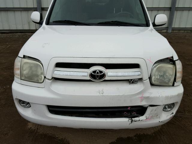 5TDZT34A05S250295 - 2005 TOYOTA SEQUOIA SR WHITE photo 7