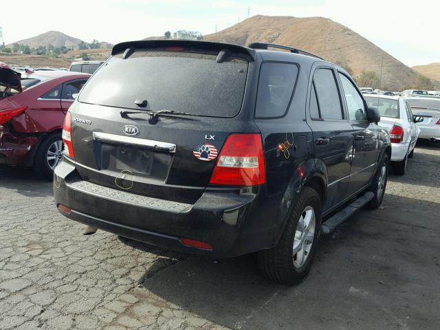 KNDJC735285763048 - 2008 KIA SORENTO EX BLACK photo 4