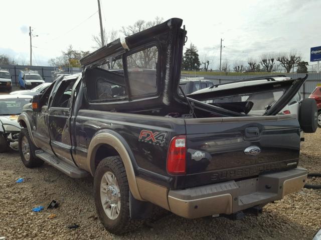 1FT7W2B6XDEA33056 - 2013 FORD F250 SUPER BLACK photo 3