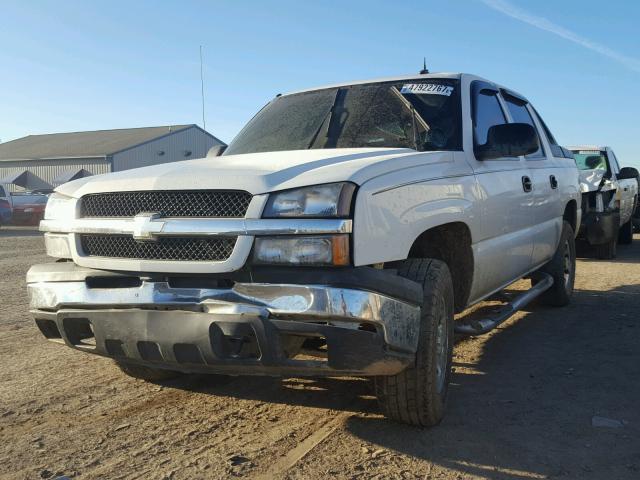 3GNEK12T64G107432 - 2004 CHEVROLET AVALANCHE WHITE photo 2