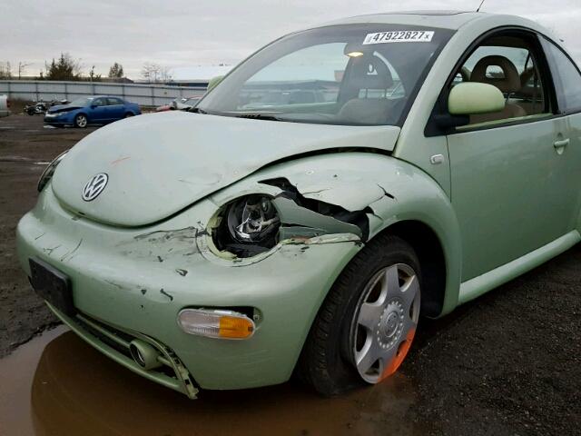 3VWDD21C4YM444109 - 2000 VOLKSWAGEN NEW BEETLE GREEN photo 9