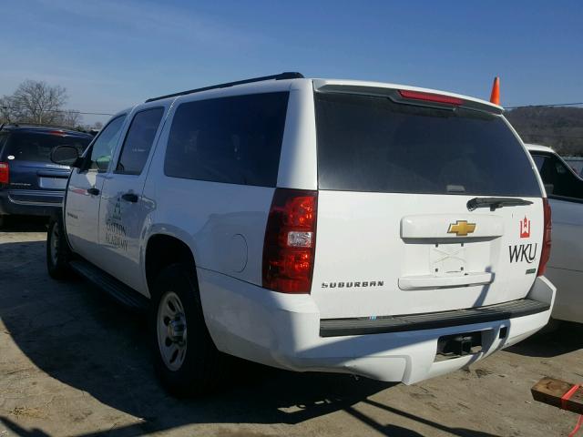 1GNSC5E01CR156920 - 2012 CHEVROLET SUBURBAN C WHITE photo 3