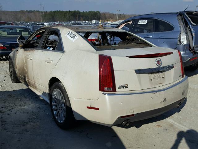 1G6DP5EV0A0134512 - 2010 CADILLAC CTS PREMIU WHITE photo 3