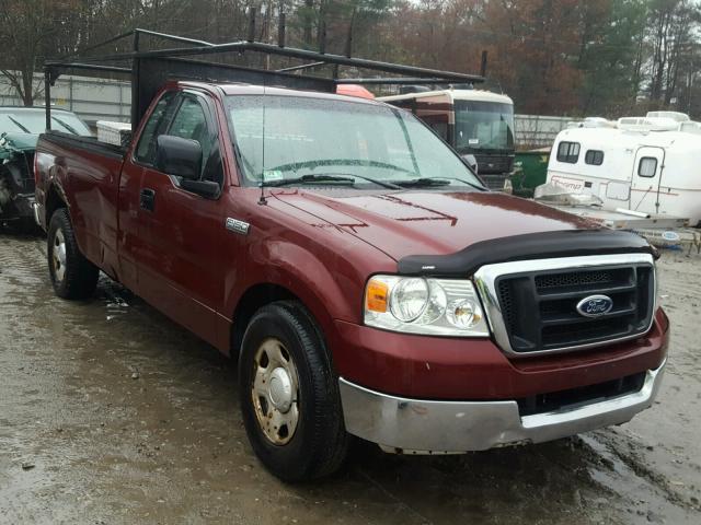 1FTRF12W94NA68285 - 2004 FORD F150 MAROON photo 1