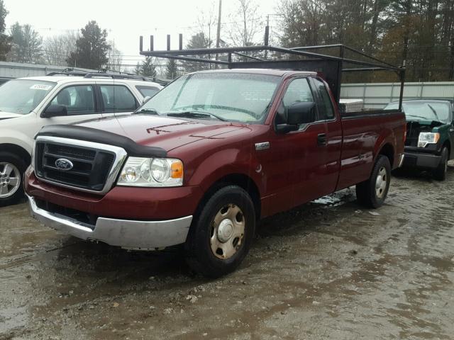 1FTRF12W94NA68285 - 2004 FORD F150 MAROON photo 2