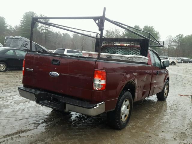 1FTRF12W94NA68285 - 2004 FORD F150 Tünd qırmızı foto 4