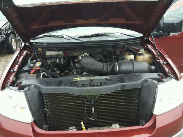1FTRF12W94NA68285 - 2004 FORD F150 Tünd qırmızı foto 7