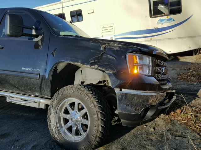 1GT121C84DF174422 - 2013 GMC SIERRA K25 BLACK photo 9