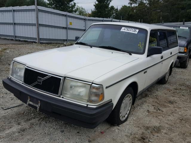 YV1AA8853M1892254 - 1991 VOLVO 240 BASE WHITE photo 2