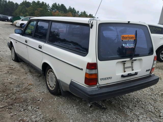 YV1AA8853M1892254 - 1991 VOLVO 240 BASE WHITE photo 3