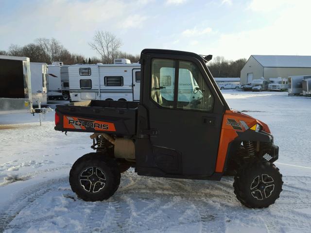 4XAUH9EA8EB927508 - 2014 POLARIS RANGER 900 ORANGE photo 1