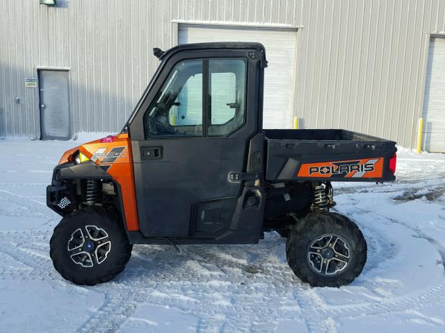 4XAUH9EA8EB927508 - 2014 POLARIS RANGER 900 ORANGE photo 3