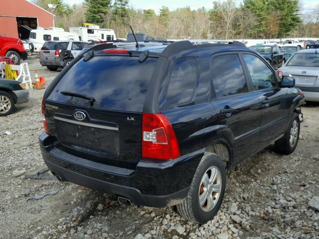 KNDJF724797564342 - 2009 KIA SPORTAGE L BLACK photo 4