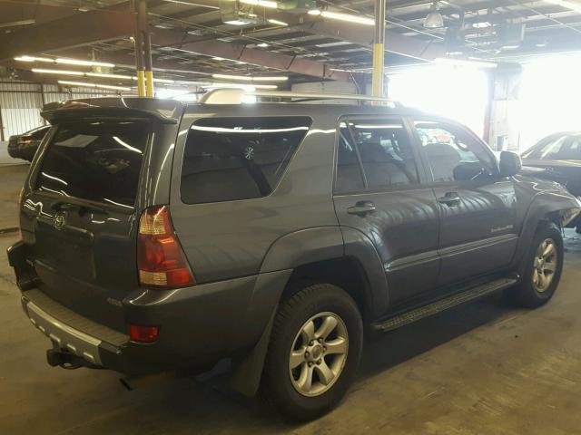 JTEBT14R240036904 - 2004 TOYOTA 4RUNNER SR GRAY photo 4