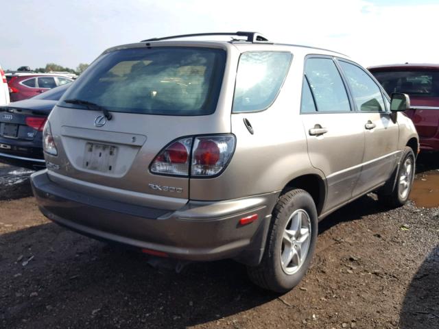 JTJHF10U020284319 - 2002 LEXUS RX 300 BEIGE photo 4