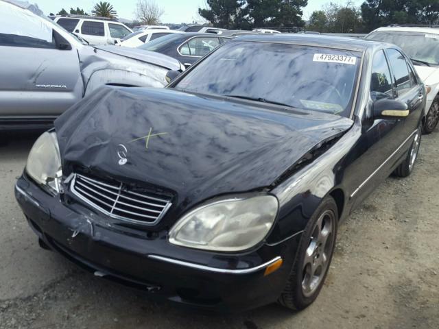 WDBNG75J92A283036 - 2002 MERCEDES-BENZ S 500 BLACK photo 2