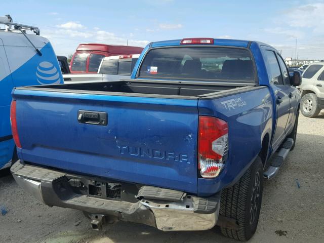 5TFEW5F11GX208018 - 2016 TOYOTA TUNDRA CRE BLUE photo 4