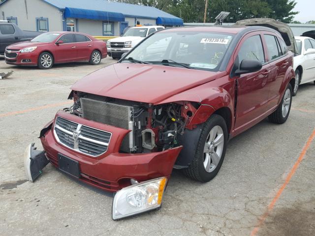 1B3CB3HA7AD566397 - 2010 DODGE CALIBER MA RED photo 2