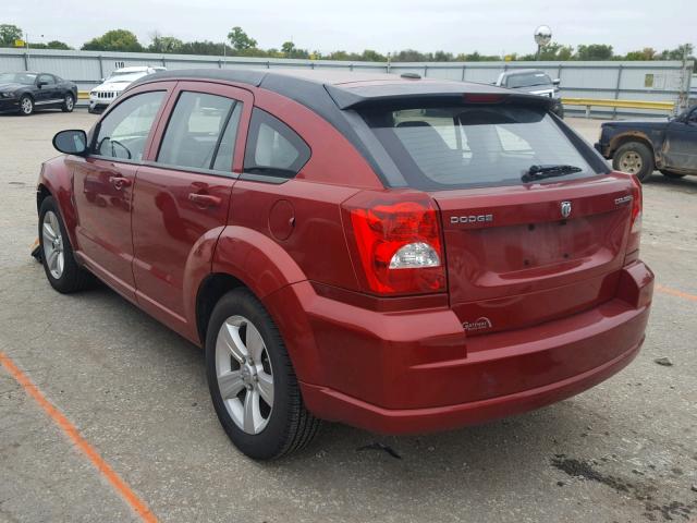 1B3CB3HA7AD566397 - 2010 DODGE CALIBER MA RED photo 3