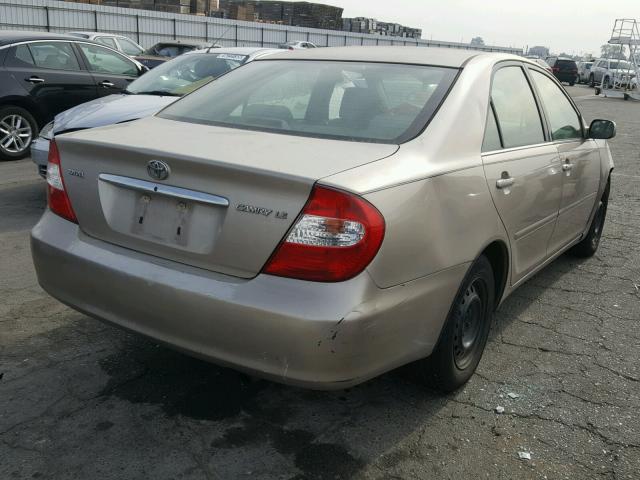 4T1BE32K33U226553 - 2003 TOYOTA CAMRY LE GOLD photo 4