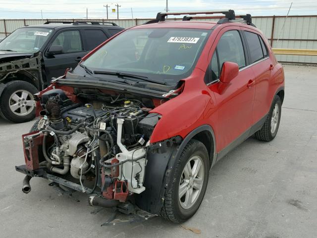 KL7CJLSB4GB617861 - 2016 CHEVROLET TRAX 1LT RED photo 2