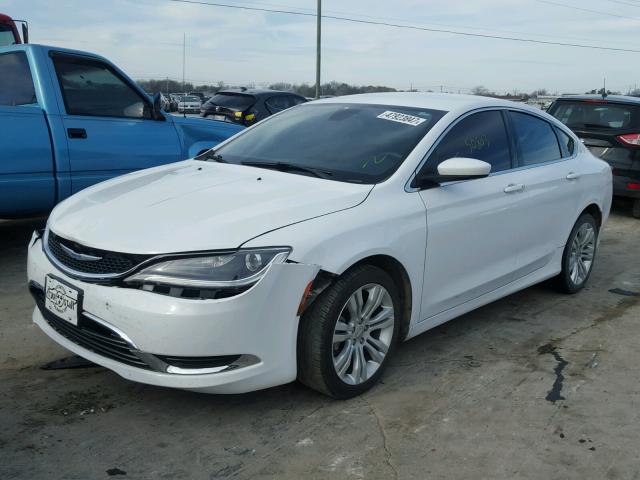 1C3CCCAB5FN752038 - 2015 CHRYSLER 200 LIMITE WHITE photo 2