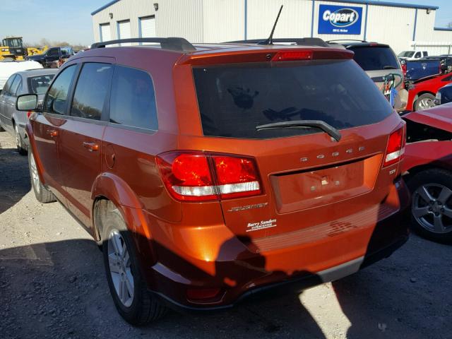 3C4PDCBB9CT342024 - 2012 DODGE JOURNEY SX ORANGE photo 3