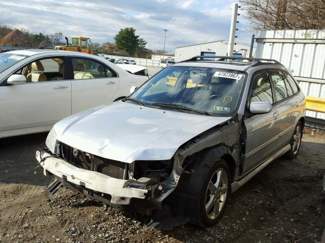 JM1BJ245521622453 - 2002 MAZDA PROTEGE PR SILVER photo 2