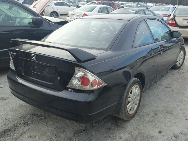 1HGEM22923L026279 - 2003 HONDA CIVIC EX BLACK photo 4