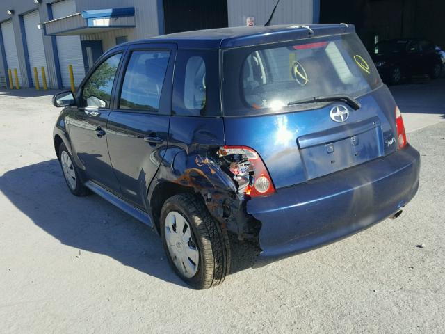 JTKKT624760168366 - 2006 TOYOTA SCION XA BLUE photo 3
