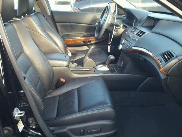 1HGCP2F84BA083500 - 2011 HONDA ACCORD EXL BLACK photo 5