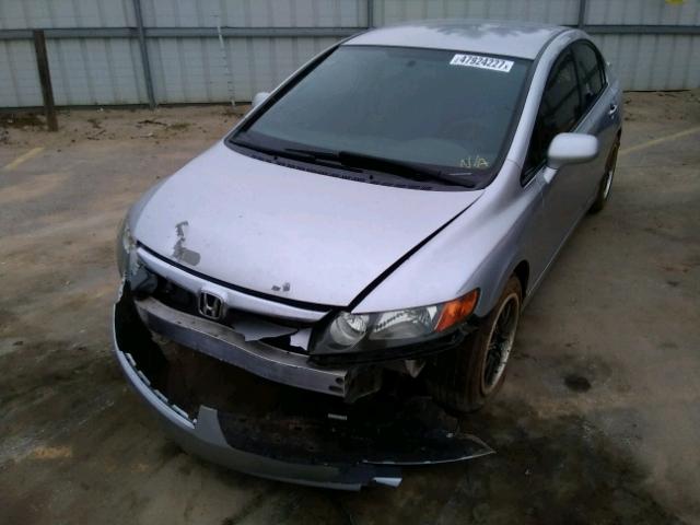 2HGFA16576H516474 - 2006 HONDA CIVIC LX SILVER photo 2