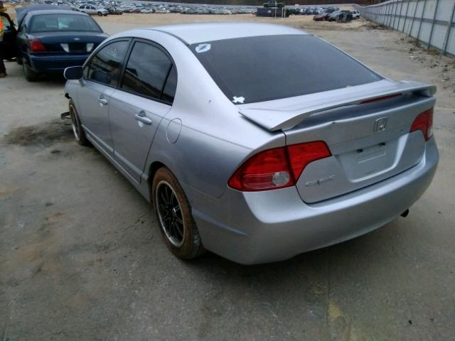 2HGFA16576H516474 - 2006 HONDA CIVIC LX SILVER photo 3