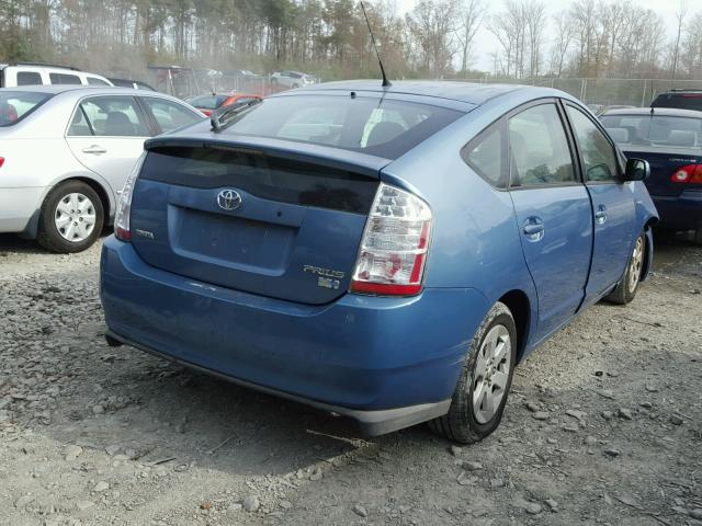 JTDKB20U967518741 - 2006 TOYOTA PRIUS BLUE photo 4