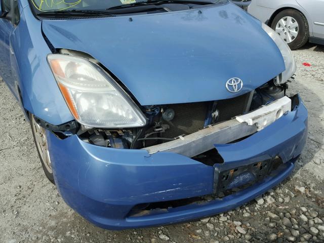 JTDKB20U967518741 - 2006 TOYOTA PRIUS BLUE photo 9