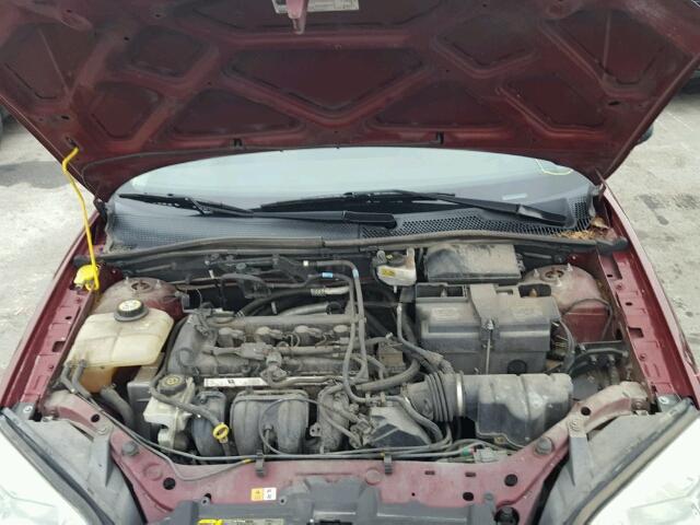 1FAHP34NX7W114610 - 2007 FORD FOCUS ZX4 RED photo 7