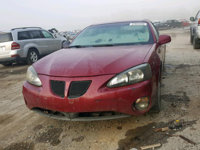 2G2WP522341101520 - 2004 PONTIAC GRAND PRIX MAROON photo 2