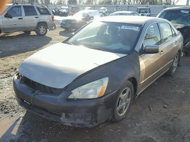 JHMCN36435C016854 - 2005 HONDA ACCORD HYB TAN photo 2