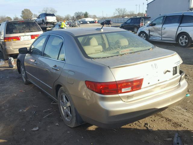 JHMCN36435C016854 - 2005 HONDA ACCORD HYB TAN photo 3