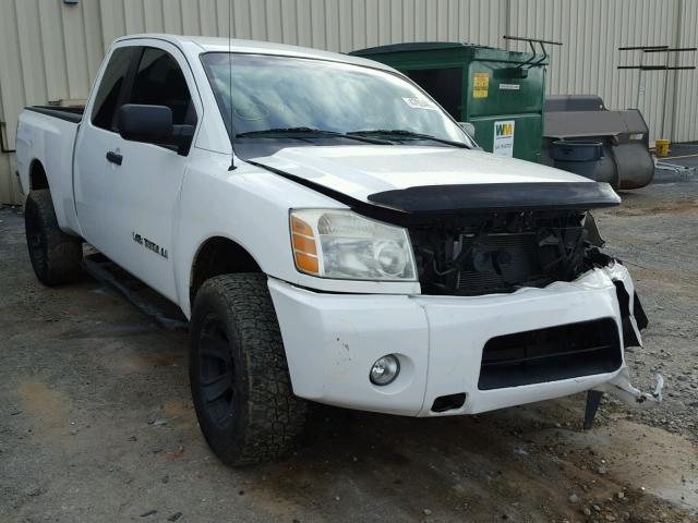 1N6BA06BX6N552175 - 2006 NISSAN TITAN XE WHITE photo 1