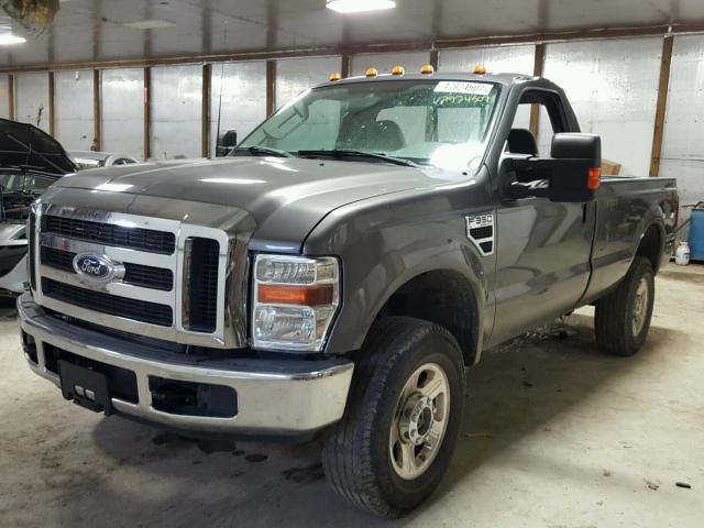 1FTWF3B55AEA62470 - 2010 FORD F350 SUPER GRAY photo 2