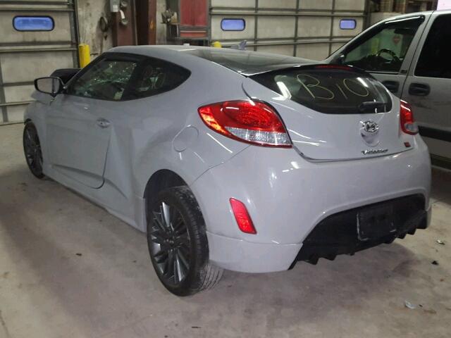 KMHTC6AD8DU137058 - 2013 HYUNDAI VELOSTER B GRAY photo 3