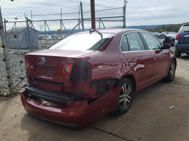 3VWSF71K16M747299 - 2006 VOLKSWAGEN JETTA 2.5 RED photo 4