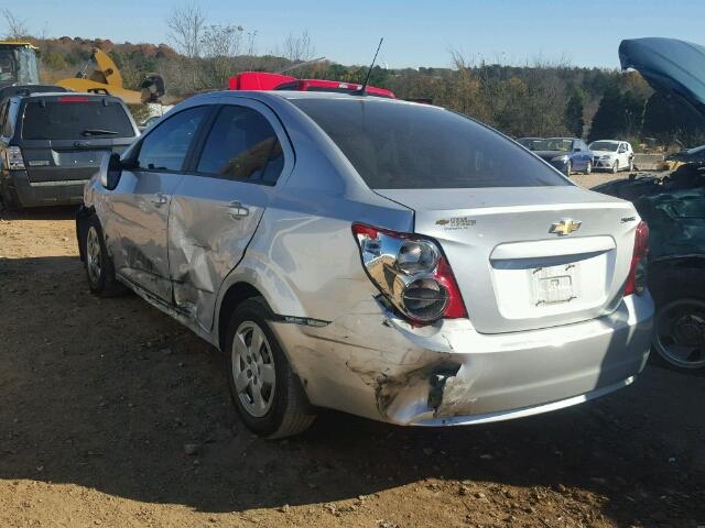 1G1JA5SHXE4238576 - 2014 CHEVROLET SONIC LS Gümüş foto 3