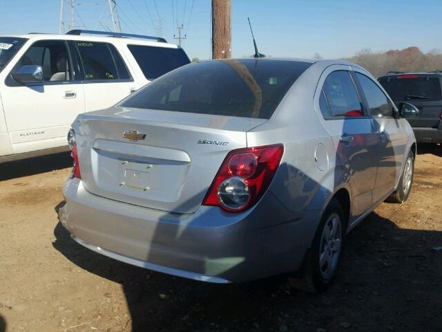 1G1JA5SHXE4238576 - 2014 CHEVROLET SONIC LS SILVER photo 4