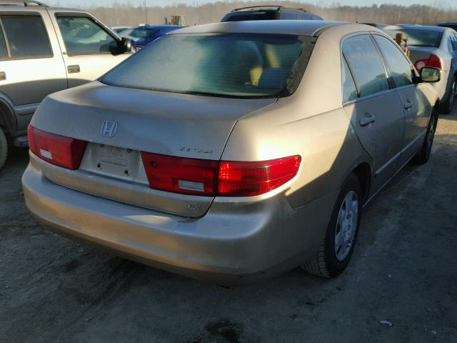 1HGCM56455A172522 - 2005 HONDA ACCORD LX GOLD photo 4